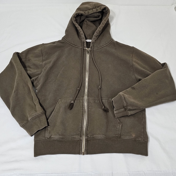 Brandy Melville Tops - Brandy Melville John Galt California Sweater Hoodie Women's Medium Olive Brown